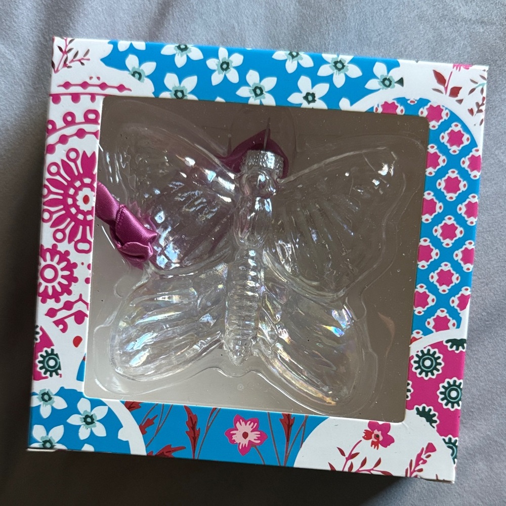 Taylor Swift Lover Glass Butterfly Ornament